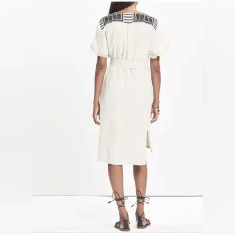 99. Madewell Embroidered Paradise Dress Linen NWT - Picture 2 of 5